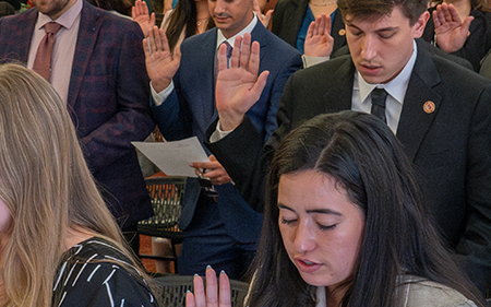 student law office swearing in ceremony